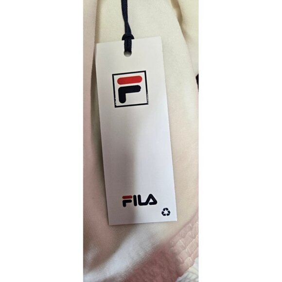 Fila Creamy White Velour Track Jacket – Retro Sporty Style, 2X, Ribbed Cuffs NWT - Picture 11 of 12